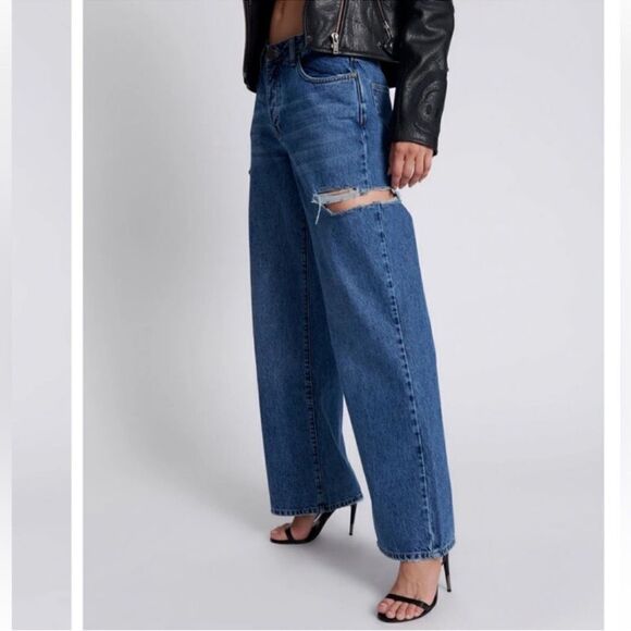 Revolve One Teaspoon Blue Mid Waist Wide Leg Jackson
Jeans(Size 28) - Picture 4 of 12